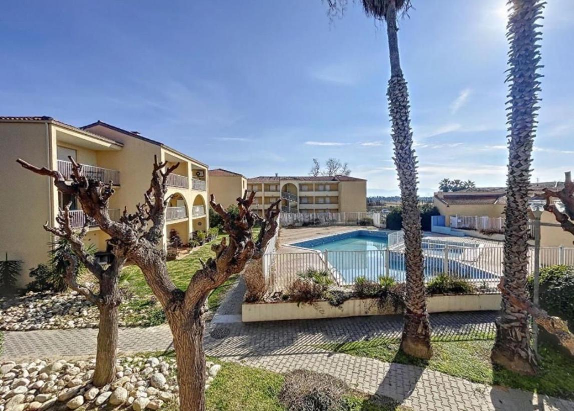 T2 Rdc A Canet En Roussillon Europa 4 Pers ,Piscine,Clim, Tennis, Parking Εξωτερικό φωτογραφία